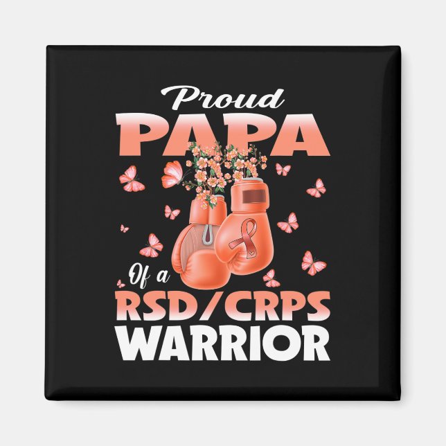 stolt Pappa i en rsd CRS Warrior Awareness Boxing Magnet (Framsidan)