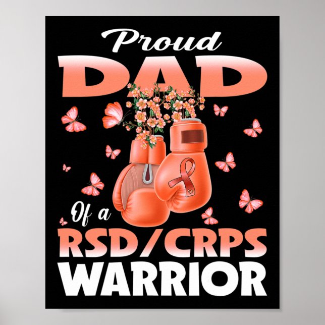 stolt Pappa i en rsd CRS Warrior Awareness Boxing  Poster (Framsidan)