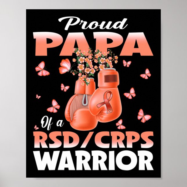 stolt Pappa i en rsd CRS Warrior Awareness Boxing Poster (Framsidan)