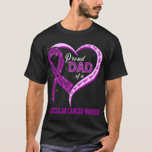 stolt Pappa i en testikulär cancerkrigare T Shirt