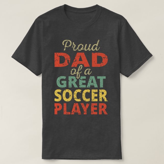 stolt Pappa i en Underbar spelare II T Shirt (Design framsida)