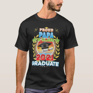 stolt Pappa i klass 2021 Student Studenten T Shirt