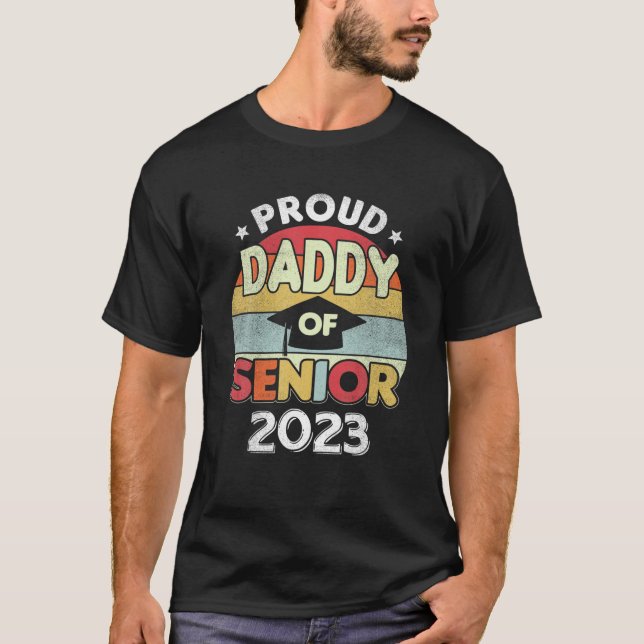stolt pappa i klass 2022 Student T Shirt (Framsida)