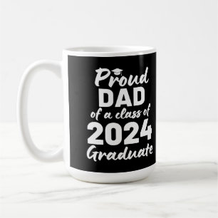 stolt Pappa i klass 2024 Student Kaffemugg