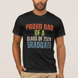 stolt Pappa i klass 2024 Student T Shirt