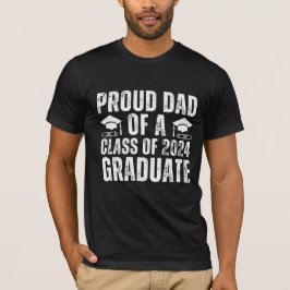 stolt Pappa i klass 2024 Student T Shirt