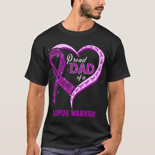 stolt Pappa i Lupus Warrior T Shirt (Framsida)