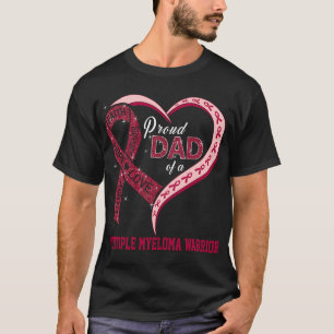 stolt Pappa i Många Myeloma Warrior T Shirt