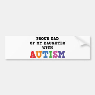 stolt Pappa i min dotter med autism Bildekal