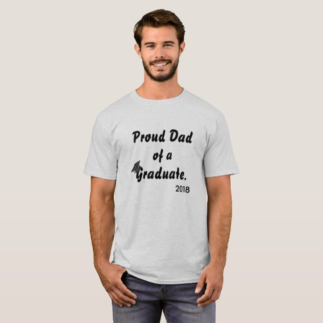 stolt Pappa i Student T Shirt (Hel framsida)