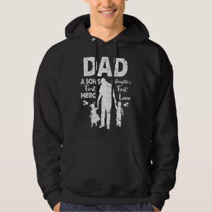 stolt Pappa i Twillingar bästa Fars dag från Son Hoodie