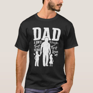 stolt Pappa i Twillingar bästa Fars dag från Son T Shirt