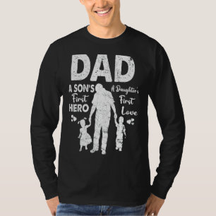 stolt Pappa i Twillingar bästa Fars dag från Son T Shirt