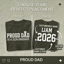 STOLT PAPPÅ • Klass 2026 Personlig Examen  T Shirt