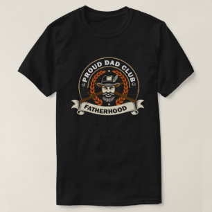 Stolt Pappa Klubb T-Shirt – Rolig Pappa Medlems T-