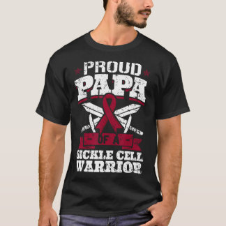 stolt Pappa om en sicklecellWarrior Scd-medvetenhe T Shirt