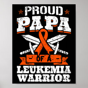 stolt Pappa om Pappa-medvetandegörandet i Leukemia Poster