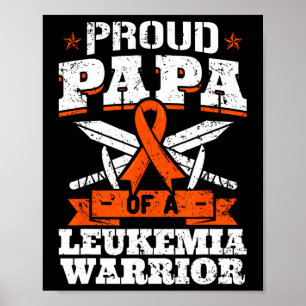 stolt Pappa om Pappa-medvetandegörandet i Leukemia Poster