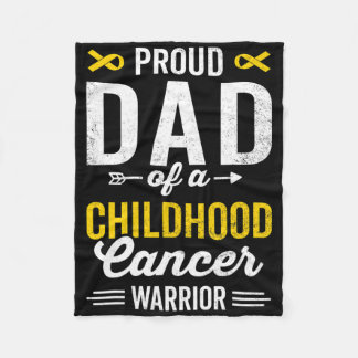 stolt Pappa över en barncancerkrigare Överlevande  Fleecefilt