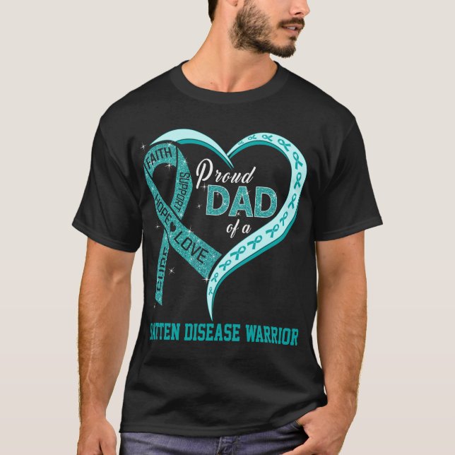 stolt Pappa över en batten-sjukdomskarriär T Shirt (Framsida)