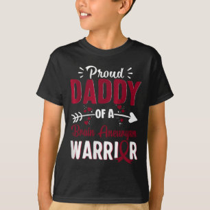 stolt Pappa över en Brain Aneurysm Warrior Month B T Shirt