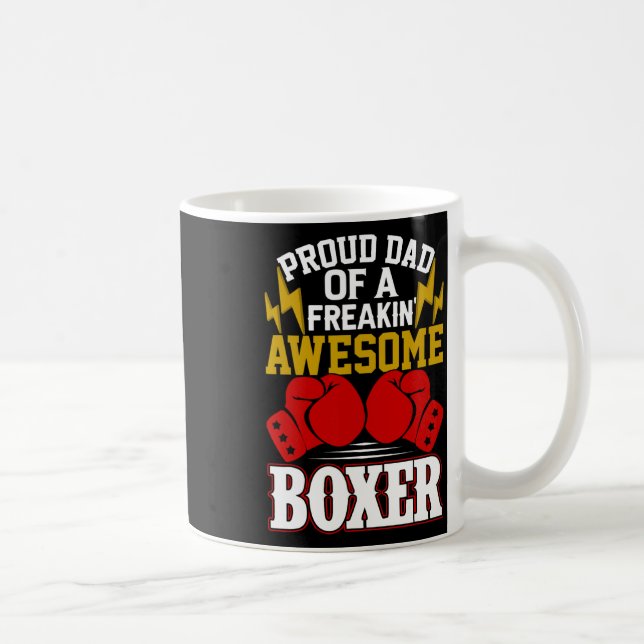 stolt Pappa över ett fartyg för containerfartyg i  Kaffemugg (Höger)