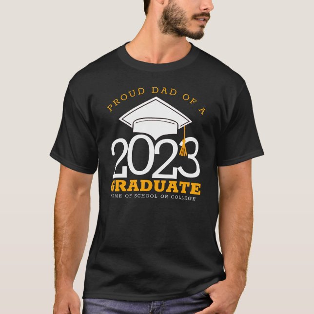 stolt Pappa över ett Student varje år Studenten T Shirt (Framsida)