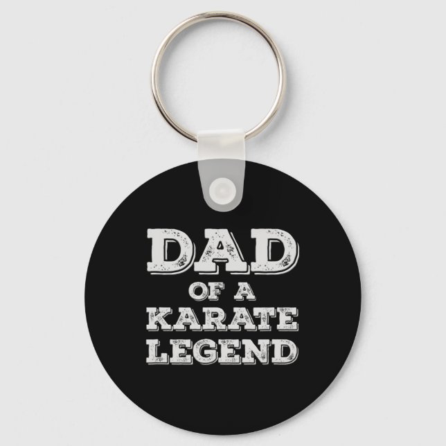 stolt Pappa över Karate Legend Son Dotter Karateka Nyckelring (Framsida)