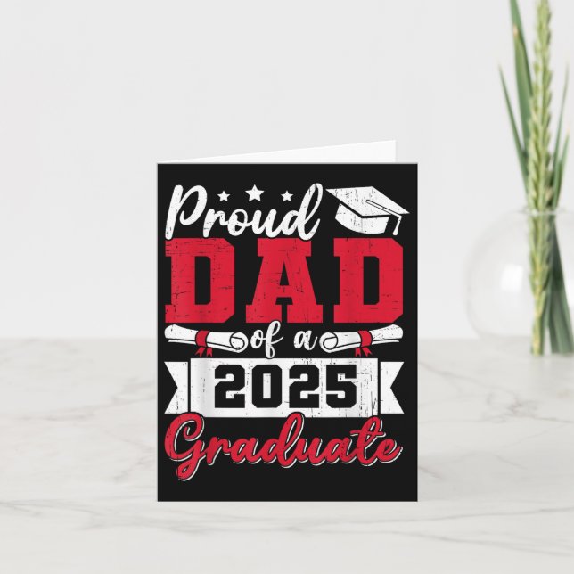 stolt Pappa över Studenten 2025 Student-Pappa 2025 Kort (Framsida)