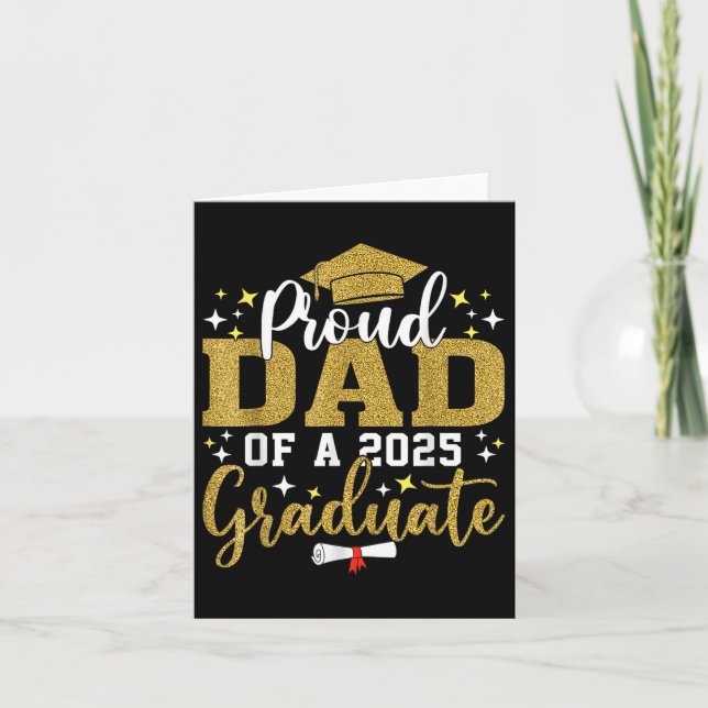 stolt Pappa över Studenten 2025 Student-Pappa 2025 Kort (Framsida)