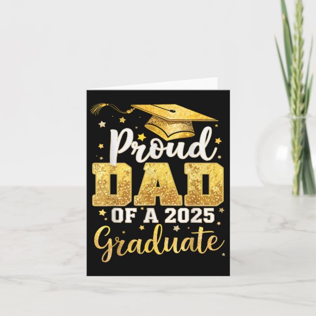 stolt Pappa över Studenten 2025 Student-Pappa 2025 Kort (Framsida)