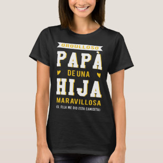 stolt Pappa på den underbara dottern Far dag T Shirt