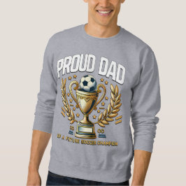 stolt Pappa på en framtida fotbollsmästare Lång Ärmad Tröja