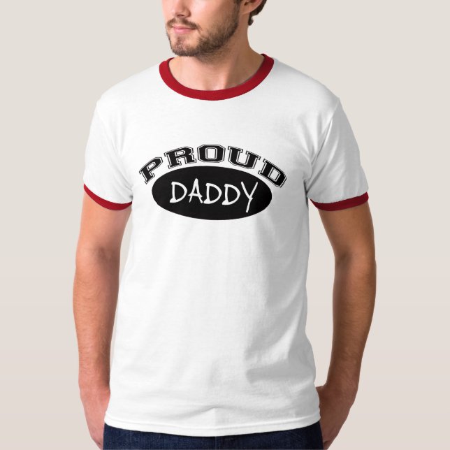 Stolt pappa (svarten) tee (Framsida)