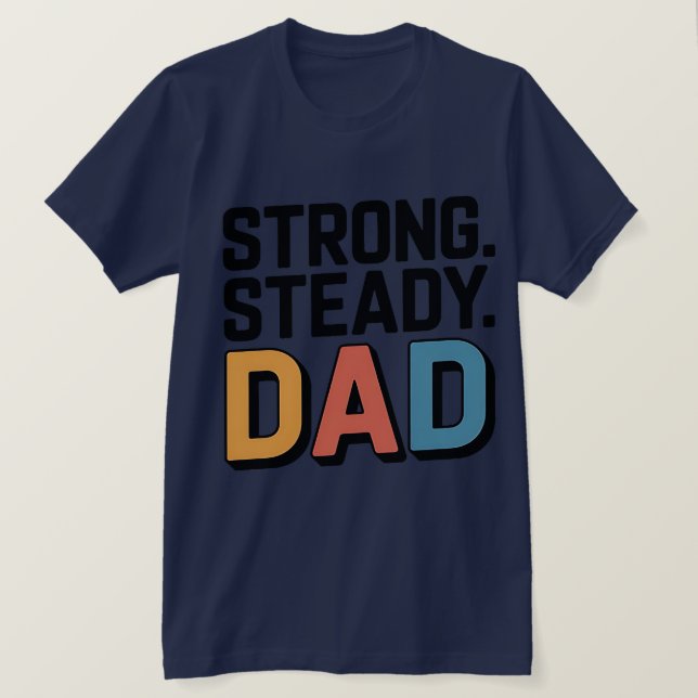 Stolt Pappa T-Shirt – Fars Dag-present för fantast (Design framsida)