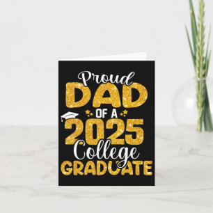 Stolt pappa till 2025 års collegestudent Seniorpap Kort