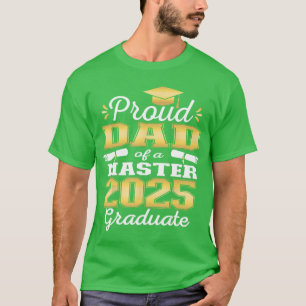 Stolt pappa till 2025 års klass Master examen Fami T Shirt