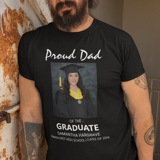 Stolt Pappa Till Den Examinerade | Foto T Shirt (Skapare uppladdad)
