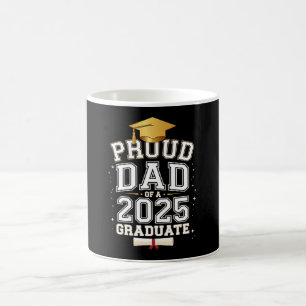 Stolt Pappa Till En 2025 Examen Familjeexamen Kaffemugg