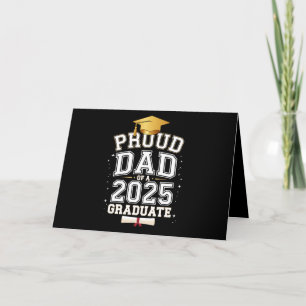 Stolt Pappa Till En 2025 Examen Familjeexamen Tack Kort
