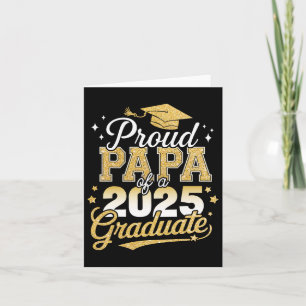 Stolt Pappa Till En Cl Av 2025 Examens Student Kort