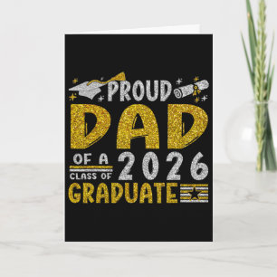 Stolt pappa till en Cl Of 2026 examen skjorta Seni Kort