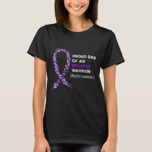Stolt Pappa Till En Epilepsikrigare Epilepsimedvet T Shirt