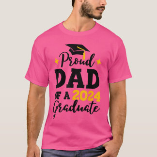 Stolt pappa till en examenklass 2024 Gymnasieelev T Shirt