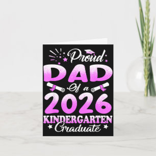 Stolt pappa till en examenklass 2026 floral mor kort