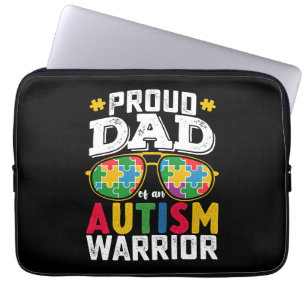 Stolt Pappa Till En Familj Med En Autismkrigare Laptop Fodral