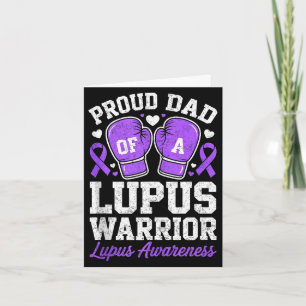 Stolt pappa till en lupus krigare fighter medveten kort