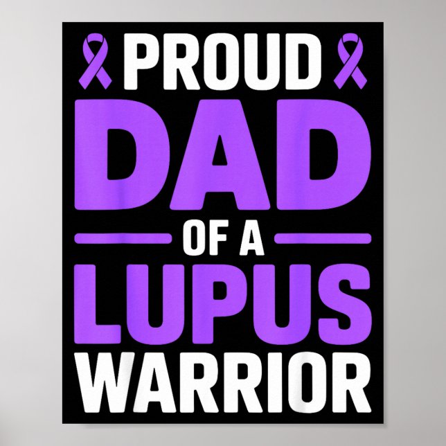 Stolt pappa till en lupus-krigare fighter sle-medv poster (Framsidan)