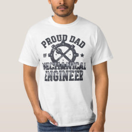 Stolt pappa till en maskiningenjör t shirt