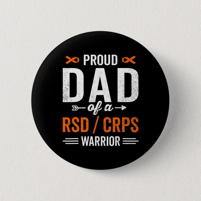 Stolt Pappa Till En Rsd Crps Krigare Överlevare Me Knapp (Framsida)